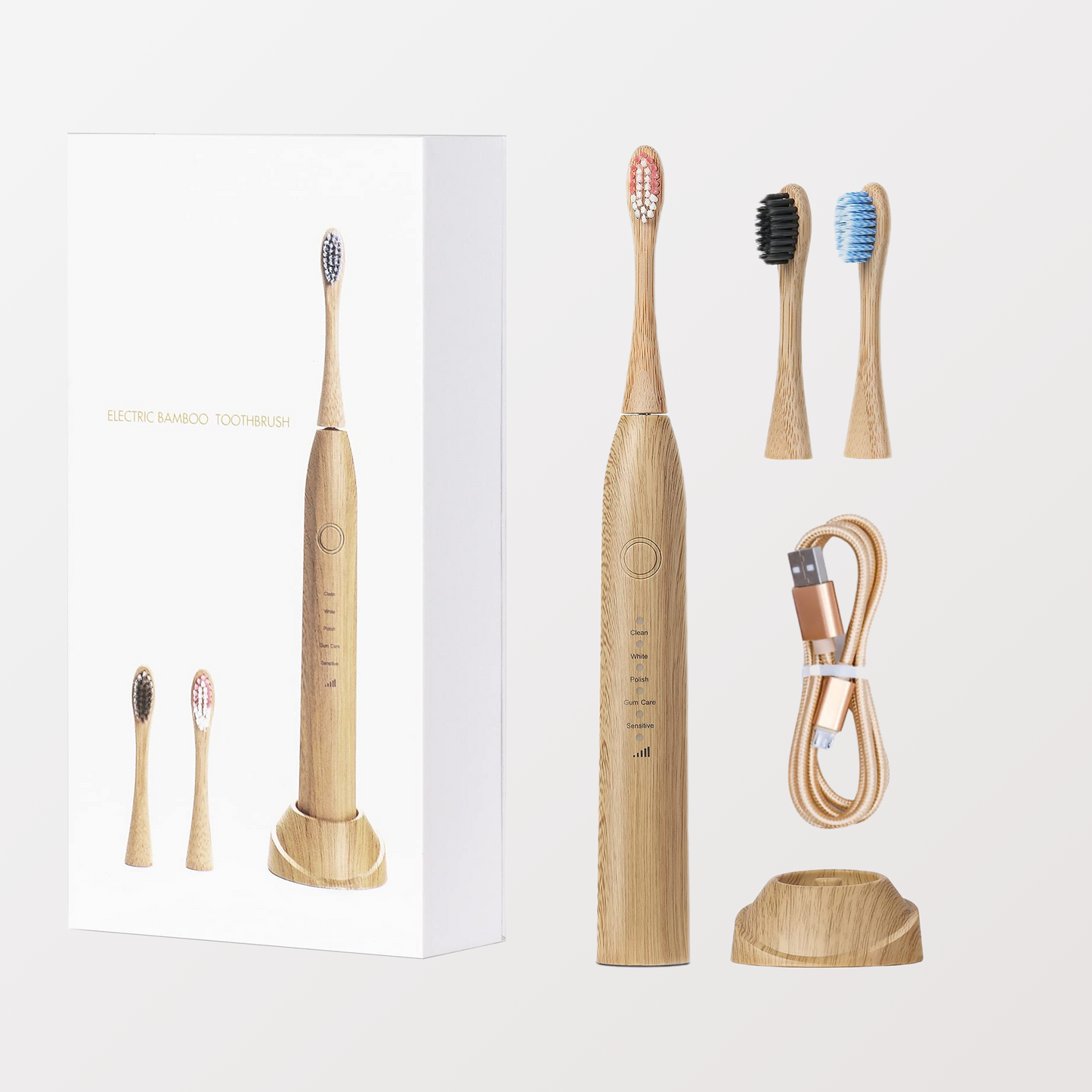 Bamboo electric toothbrush